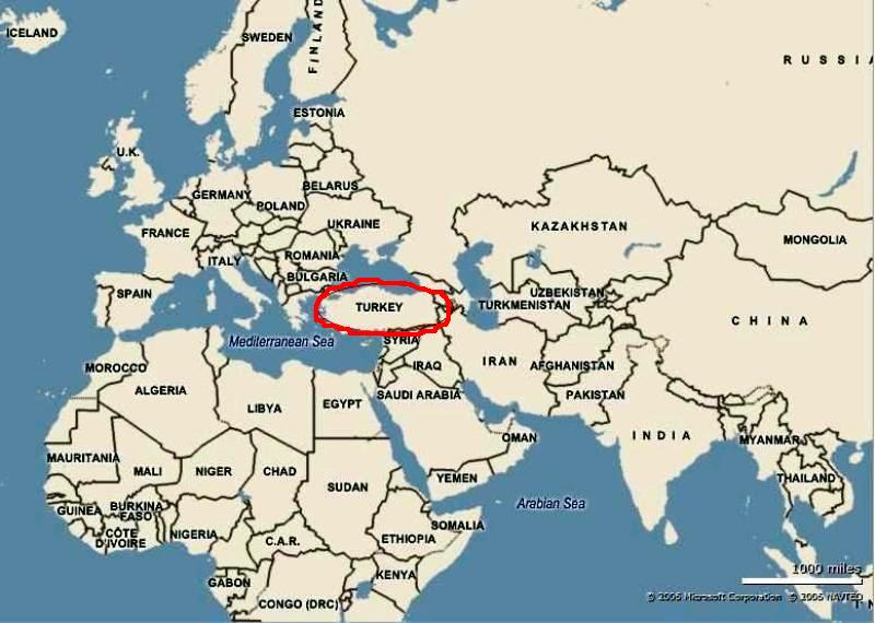 Map of Turkey